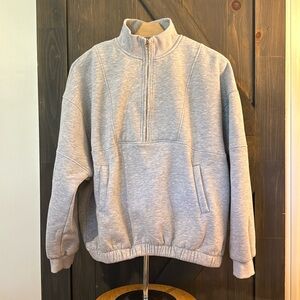 Trendy Queen Women’s Oversized Half Zip Pullover Sweatshirt